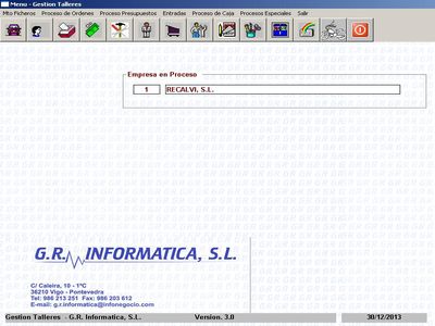 Detalle de Microgest módulo de Proceso en Taller